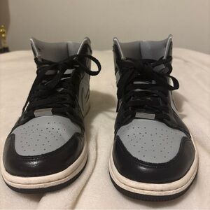 Jordan Black and Gray High-Top Sneakers